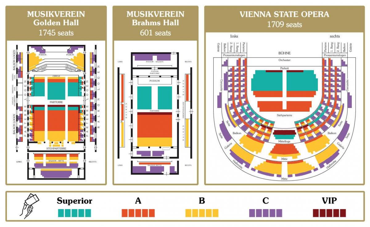 Karte von Oper Wien