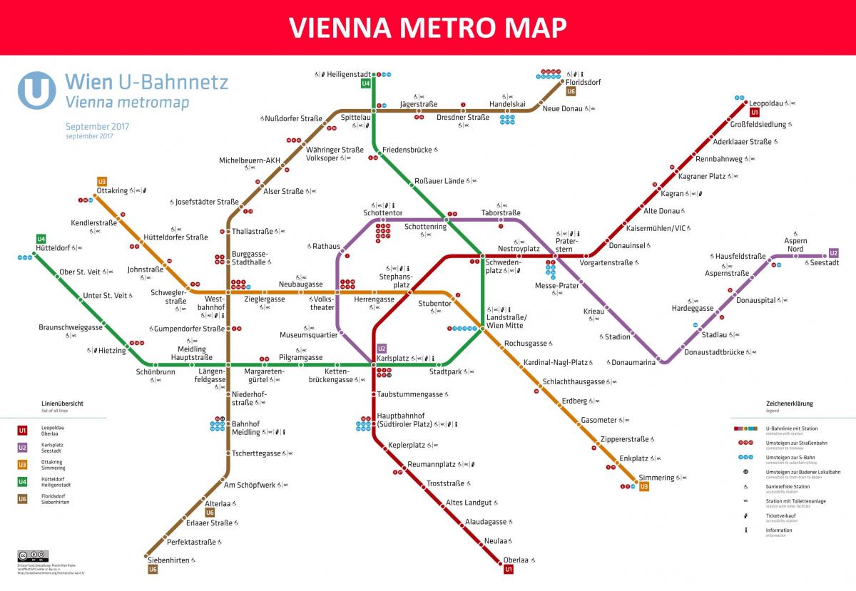 Karte von Wien metro-app