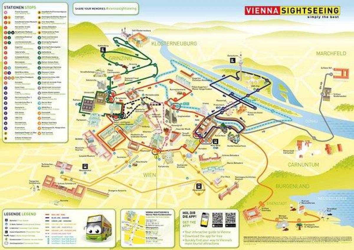 Karte von Wien-sightseeing-bus