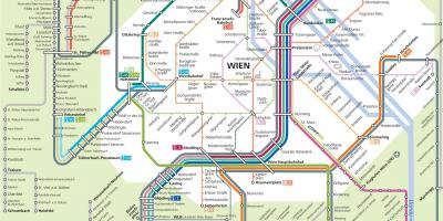 Karte von Wien s7 route