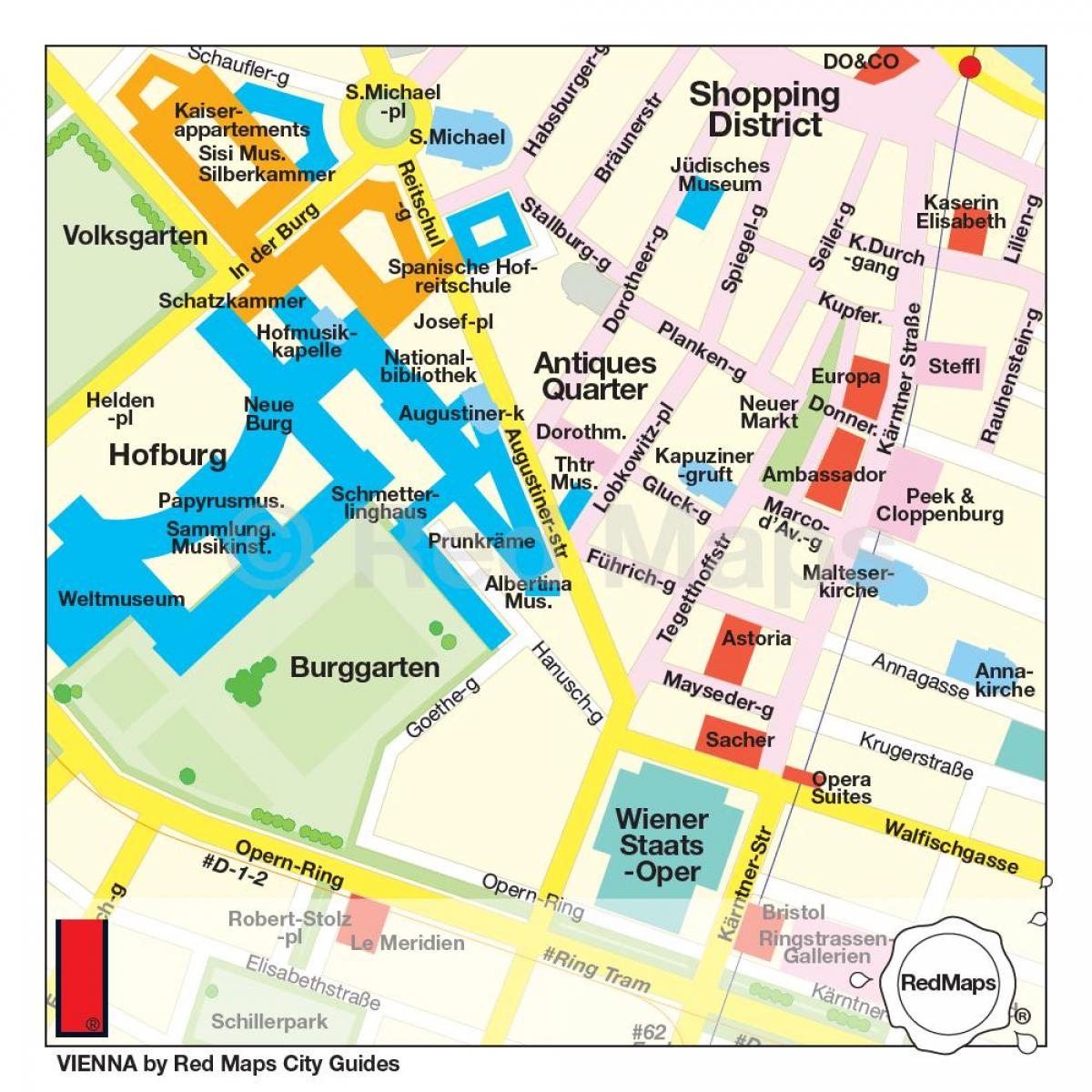 Karte von Wien-shopping