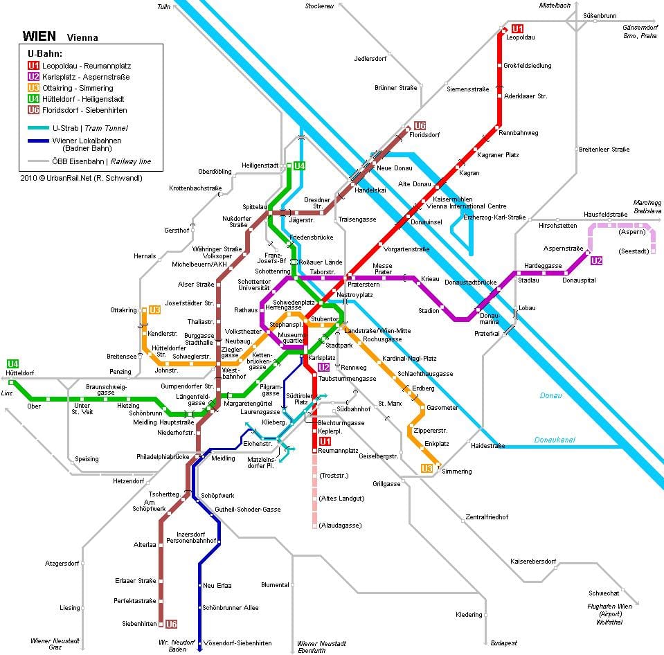 Wien s-bahn map
