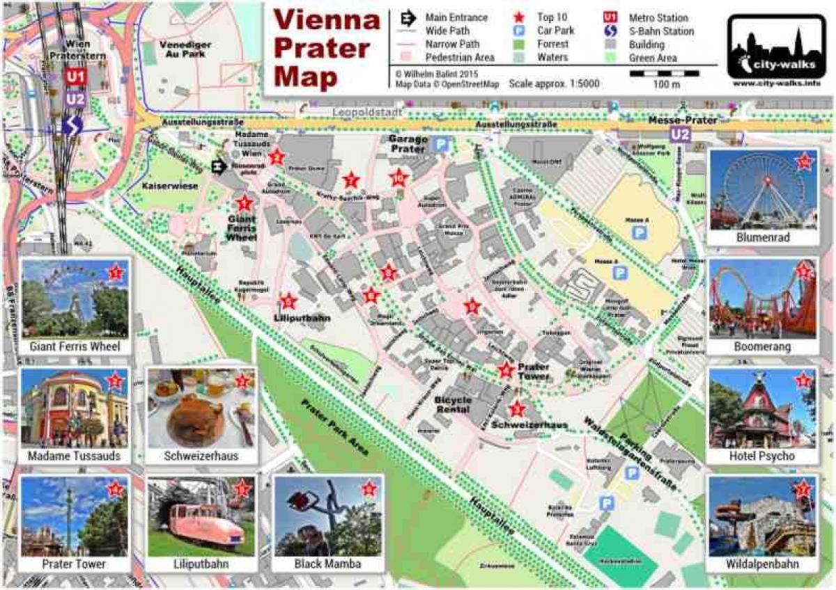 Karte von Wien park and ride