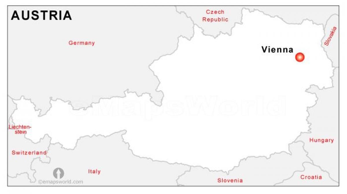 Landkarte österreichs Hauptstadt