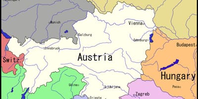 Karte von Wien und Umgebung