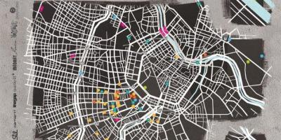 Karte von street-art-Wien