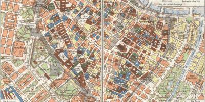 Wien, alte Stadt Karte