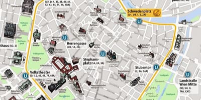 Wien Straßenbahn-map-Jahr 2016