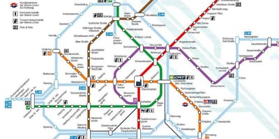 Wien U-Bahn Karte